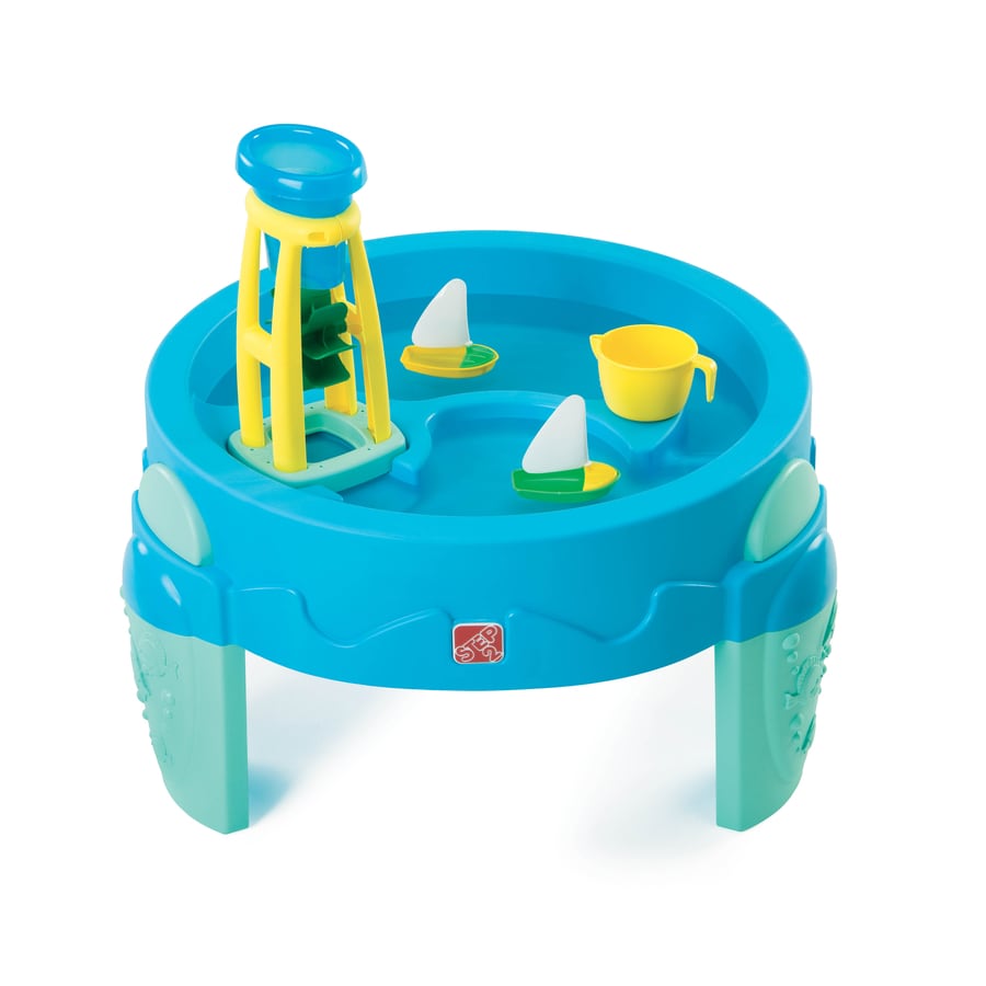 Sand and water store wheel play table