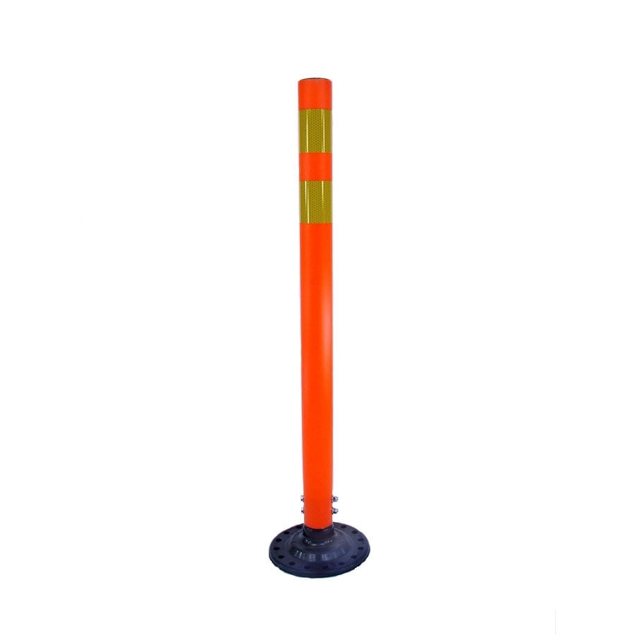 Three D Traffic Works 36-in Round Boomerang Traffic Orange Post and ...