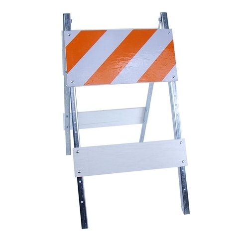 Three D Traffic Works Type I Plywood/Galvanized Steel Folding Barricade ...