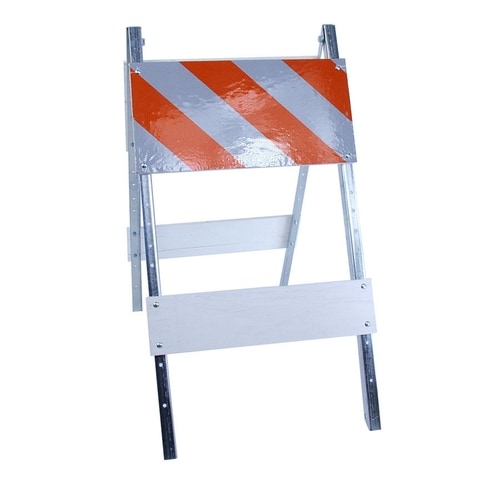 Three D Traffic Works Type I Plywood/Galvanized Steel Folding Barricade ...