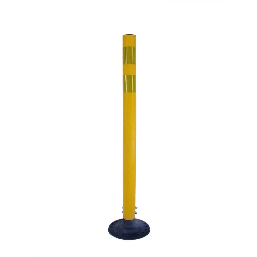 Three D Traffic Works 36-in Round Boomerang Traffic Yellow Post and ...