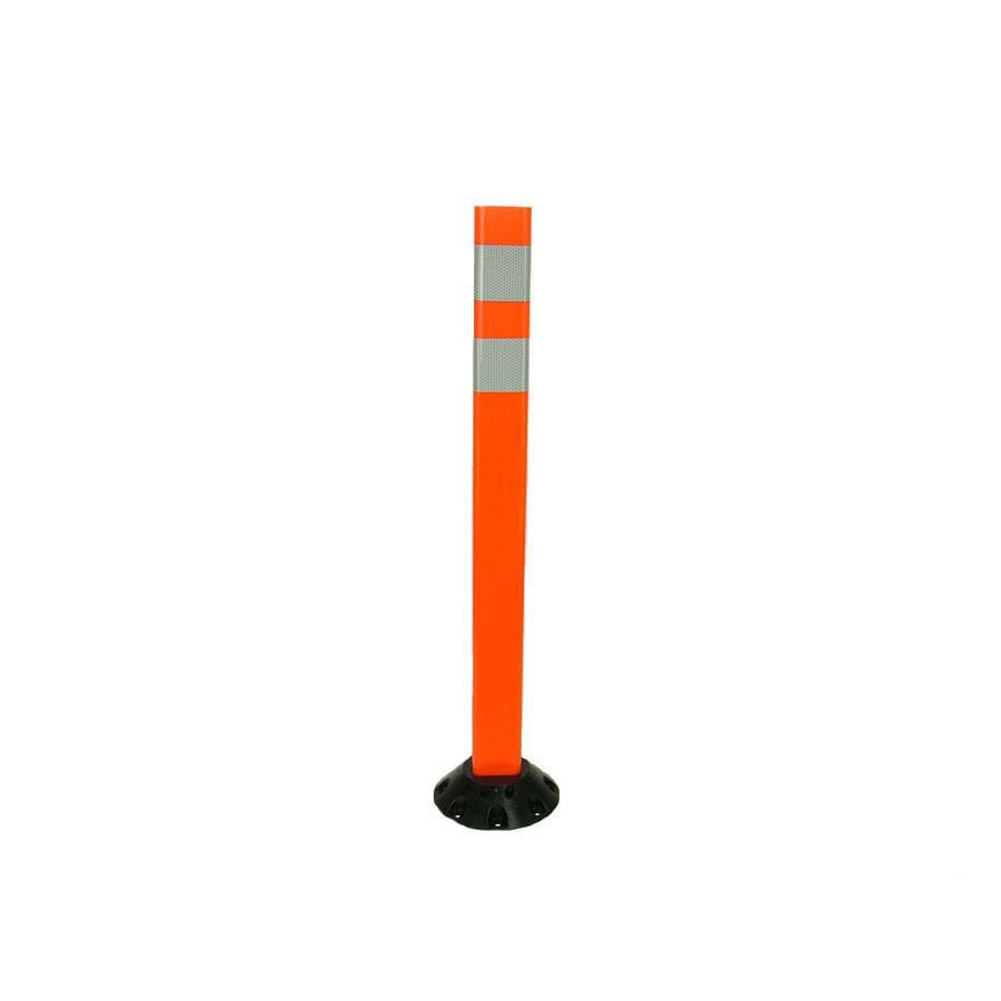 Three D Traffic Works 36-in Post Workzone Orange Post and Base in the ...