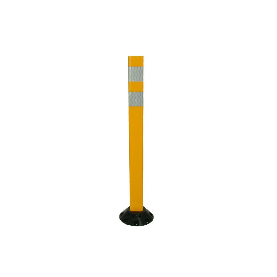 Three D Traffic Works 36-in Post Workzone Yellow Post and Base at Lowes.com