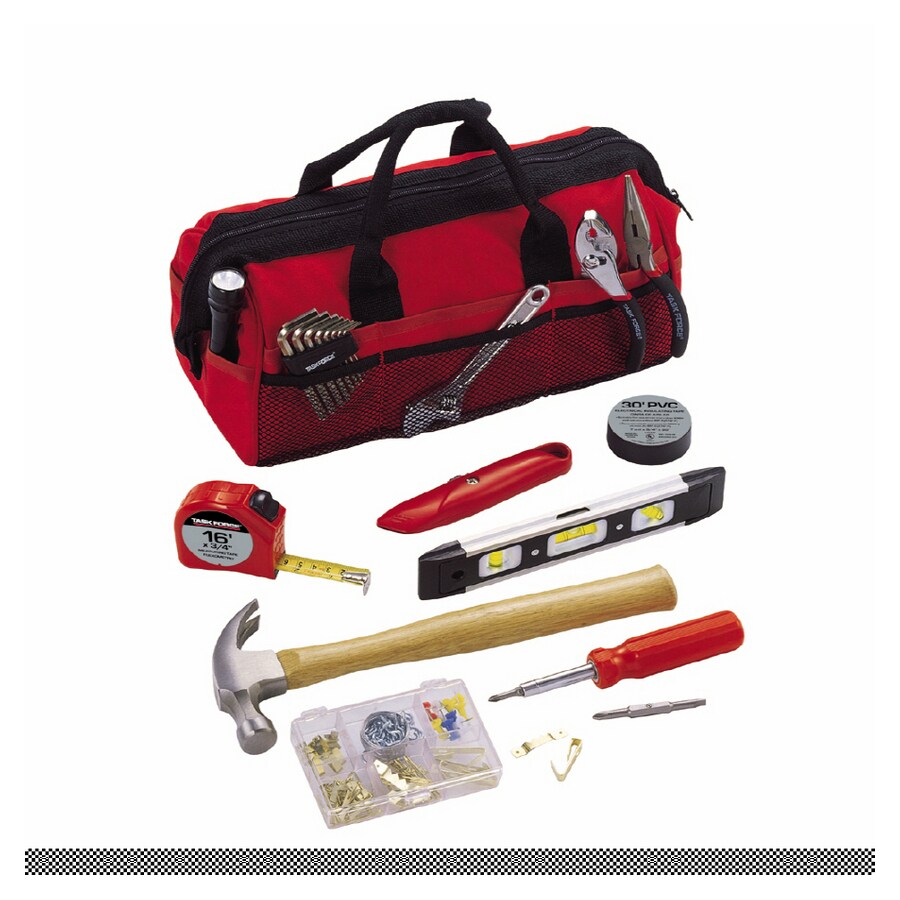 Task Force 99020 20-Piece Homeowners Soft-Bag Tool Set