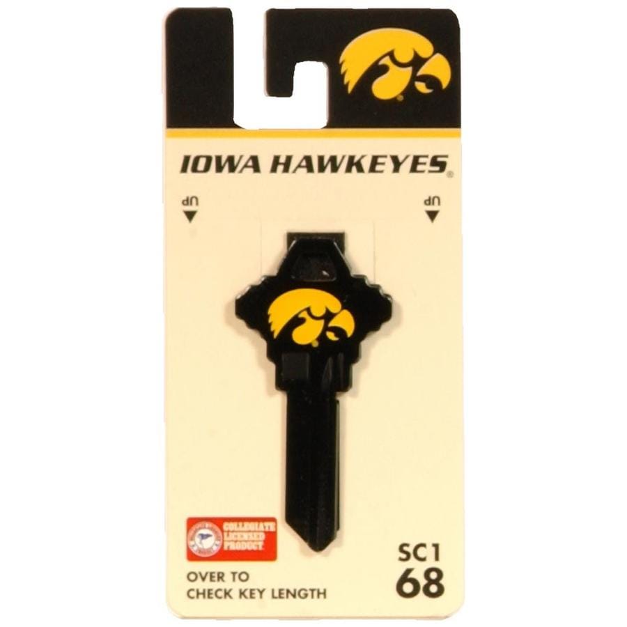 Fanatix Iowa Hawkeyes Brass House Entry Key Blank At Lowes Com