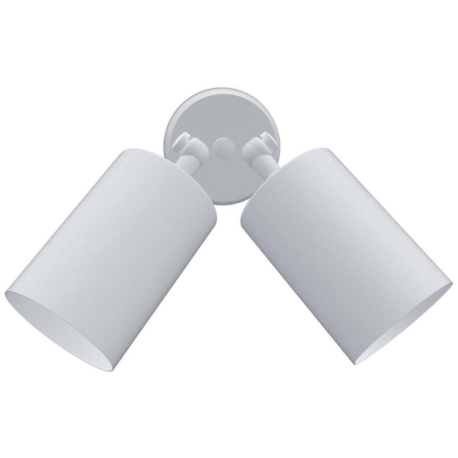 Remcraft Cylinders W White Outdoor FlushMount Light at