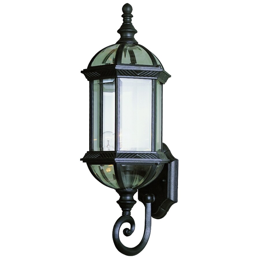 Portfolio Black Outdoor Wall Light At Lowes.com