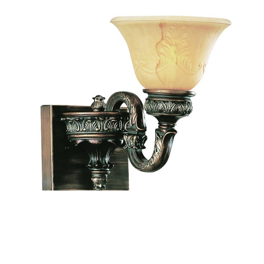 Portfolio Copper Arm Wall Sconce in the Wall Sconces department at