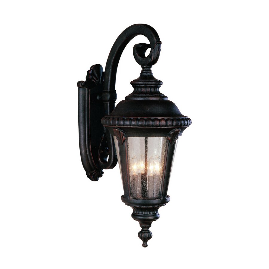 Portfolio 29-in H Rust Outdoor Wall Light at Lowes.com