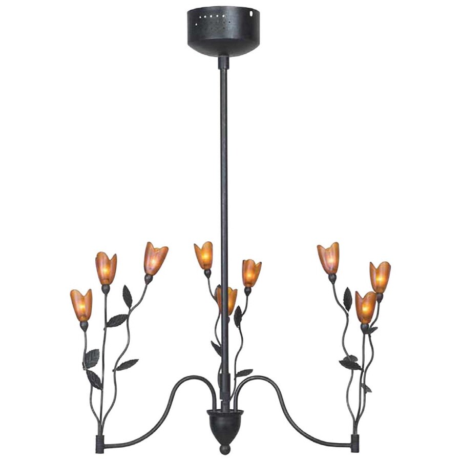 Shop Bel Air Lighting 9 Light Black Chandelier At Lowes Com Bel Air Lighting 9 Light Black Chandelier