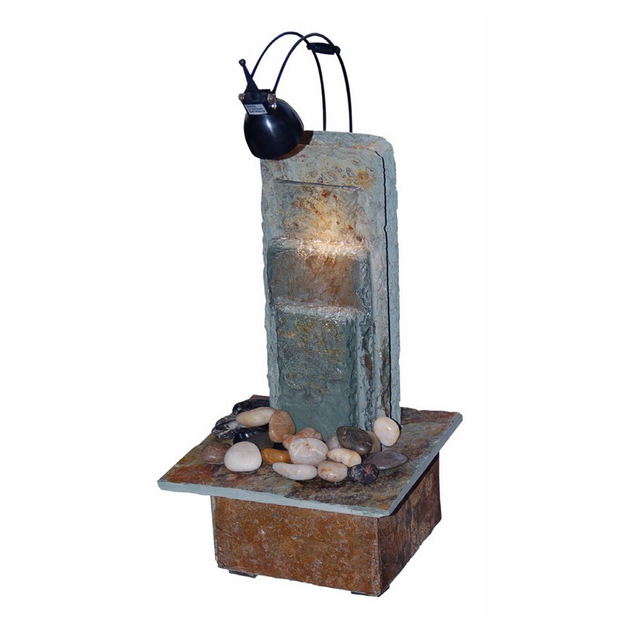 Bel Air Lighting FTN-414 Decorative Table Top Fountain with Halogen Light