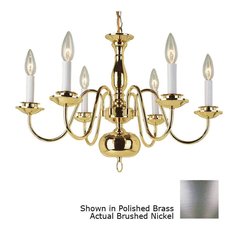 Bel Air Lighting Back To Basics 23 5 In 6 Light Brushed Nickel Bel Air Lighting Back To Basics 23 5 In 6 Light Brushed Nickel Chandelier