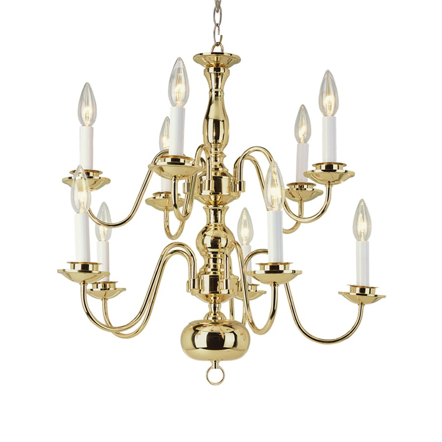 Portfolio 10 Light Brass Chandelier Musethecollective Portfolio Back To Basics 22 25 In 10 Light Polished Brass Chandeliers