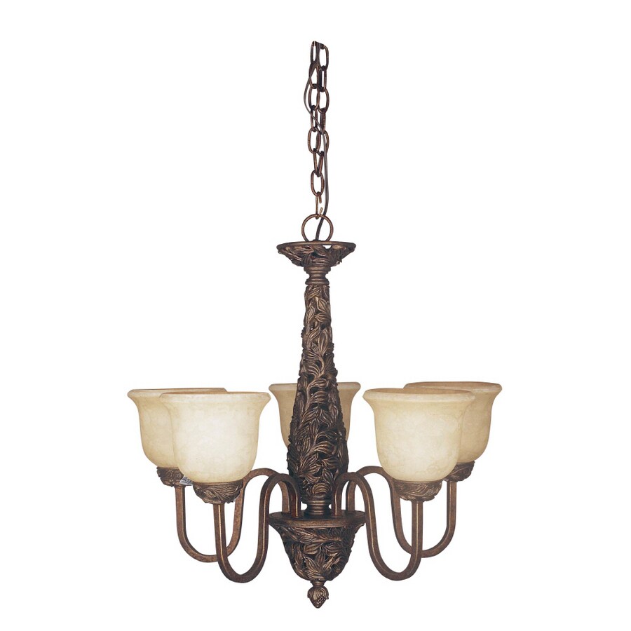 Portfolio 5-Light Brown Chandelier at Lowes.com