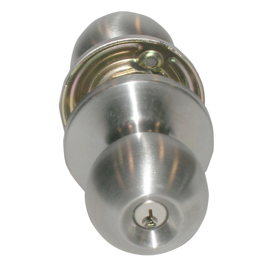 Tell Manufacturing KT3500 Satin Stainless Steel Keyed Entry Door Knob   737874358127 