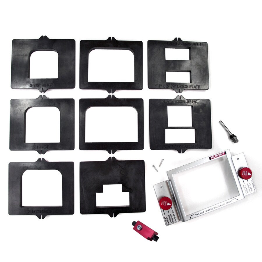 Milescraft 12 Piece Black Door Hinge Template At Lowes
