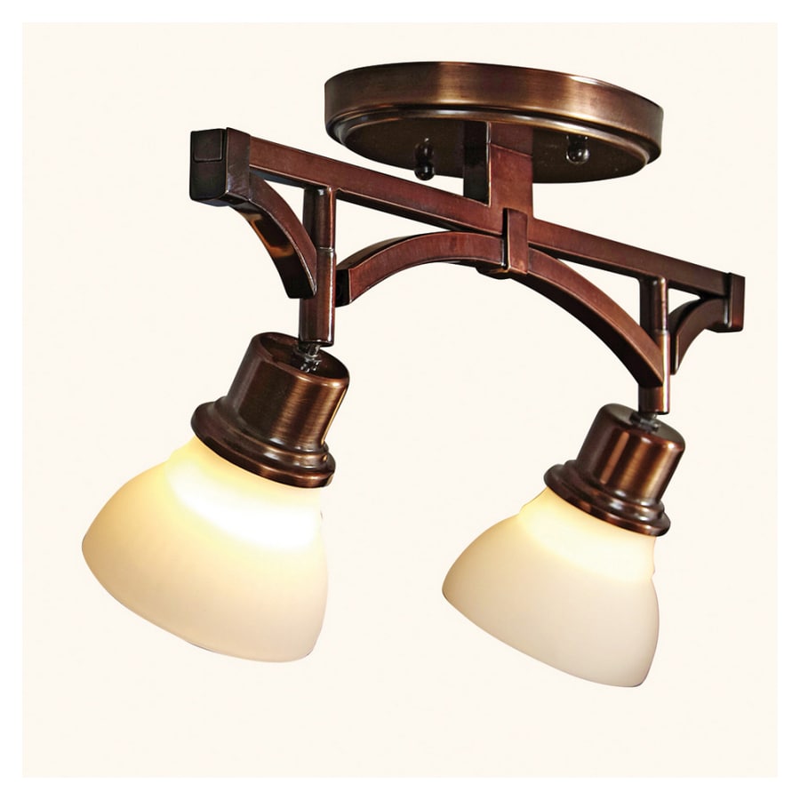 Portfolio 16066 2-Light Bronze Traditional Track Lighting Fixture