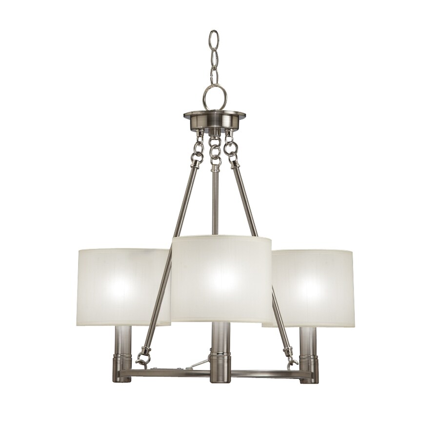 Portfolio 3 Light Aztec Brushed Nickel Chandelier At Com Portfolio 3 Light Aztec Brushed Nickel Chandelier