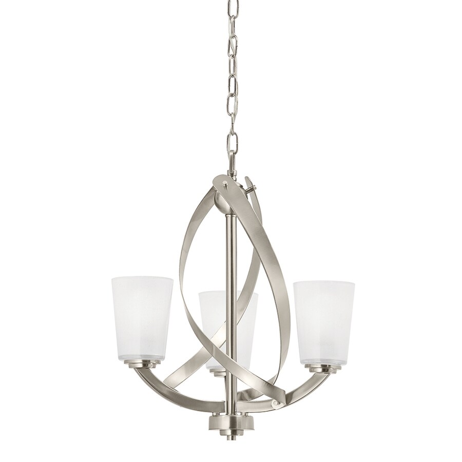 Kichler Layla 3 Light Brushed Nickel Modern Contemporary Textured