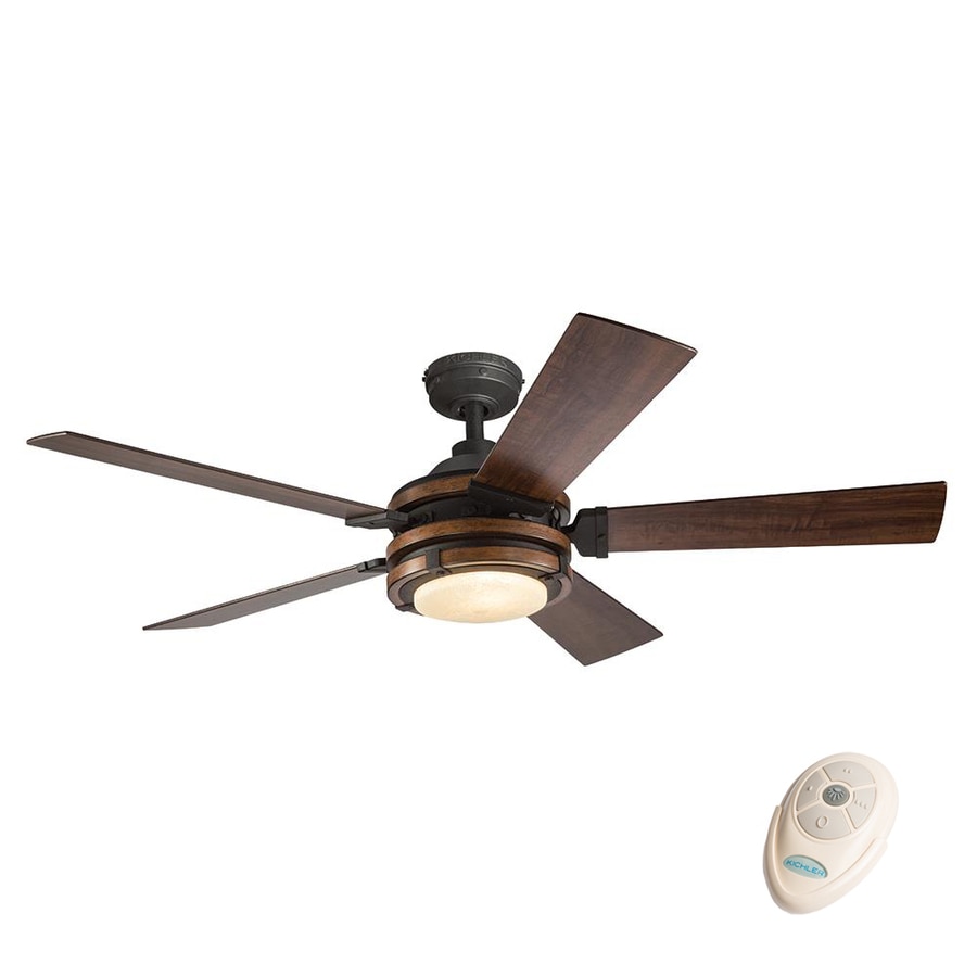 ... Close Mount Indoor Ceiling Fan with Light Kit and Remote at Lowes.com