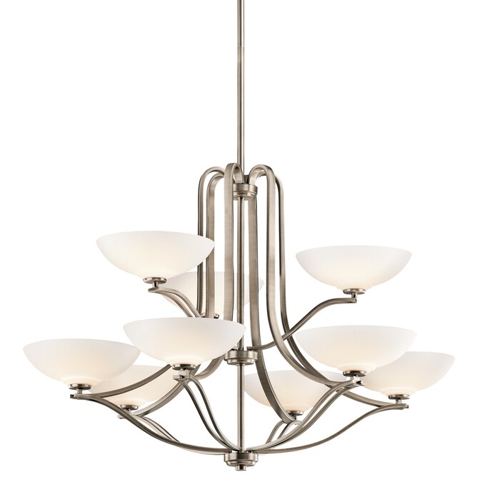 Portfolio 9 Light Ham Antique Pewter Chandelier In The Chandeliers Department At Com Ham Antique Pewter Chandelier, Portfolio Nine Light Chandeliers