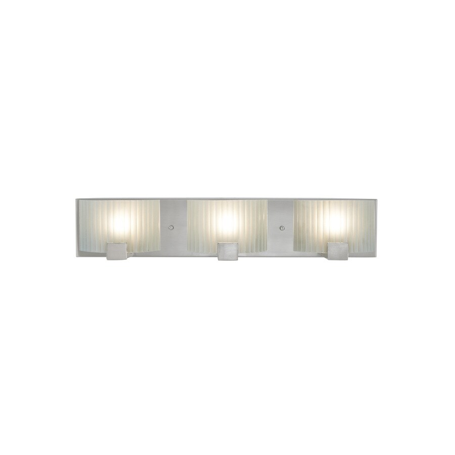 Portfolio 3-Light Nickel Modern/Contemporary Vanity Light Bar at Lowes.com