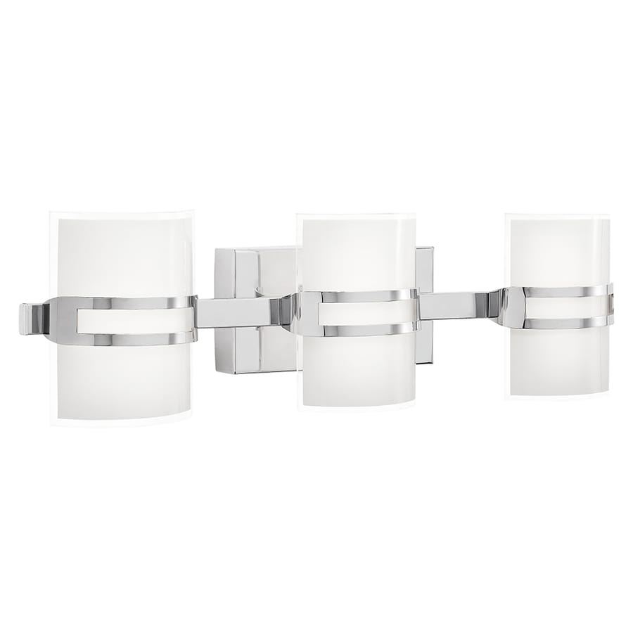 Kichler Deauville 3-Light 25.31-in Chrome Rectangle LED ...