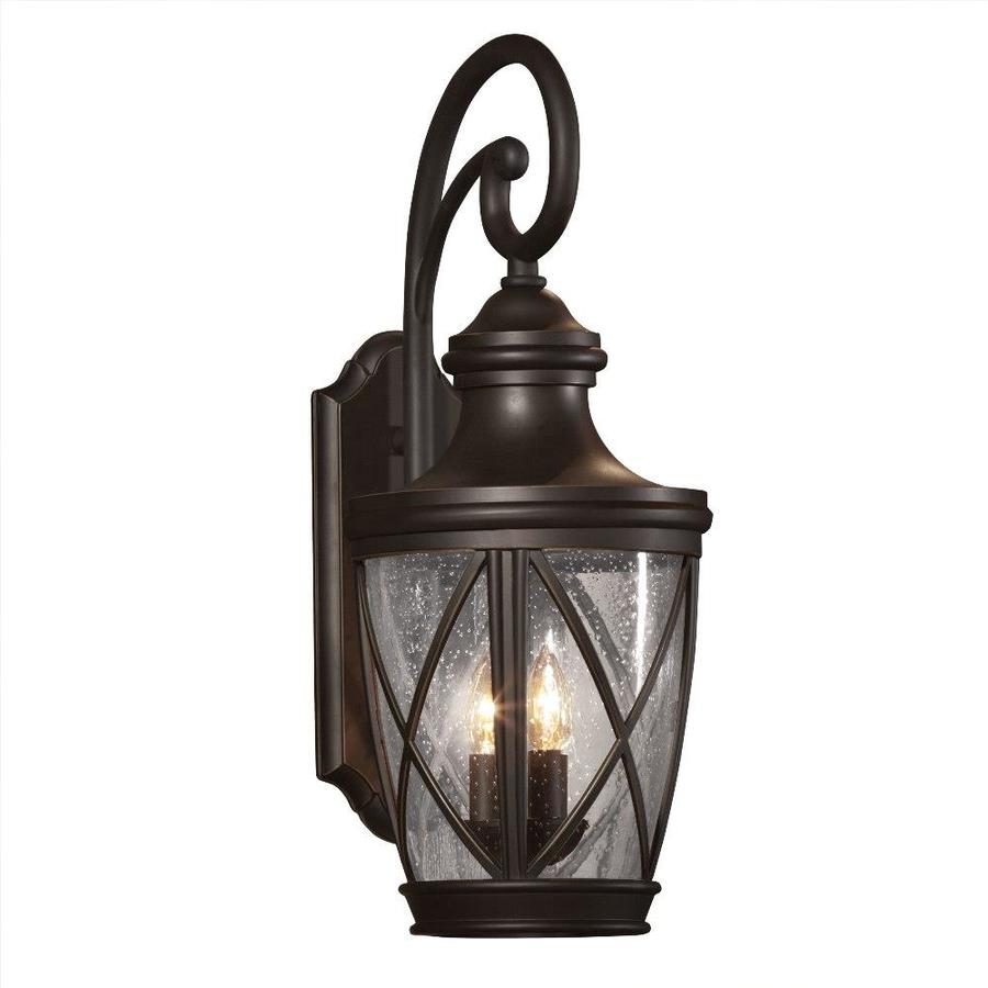 Shop allen + roth Castine 23.75-in H Rubbed Bronze Outdoor ...