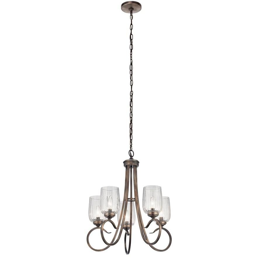 Kichler Chesterlyn 5 Light Vintage Tuscan Traditional Chandelier In The Chandeliers Department At Lowes Com