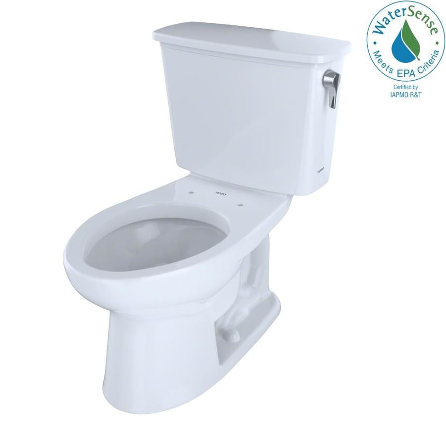 Toto Eco Drake Cotton White Watersense Labeled Elongated Chair Toto Eco Drake Cotton White Watersense Labeled Elongated Chair Height 2 Piece Toilet 10