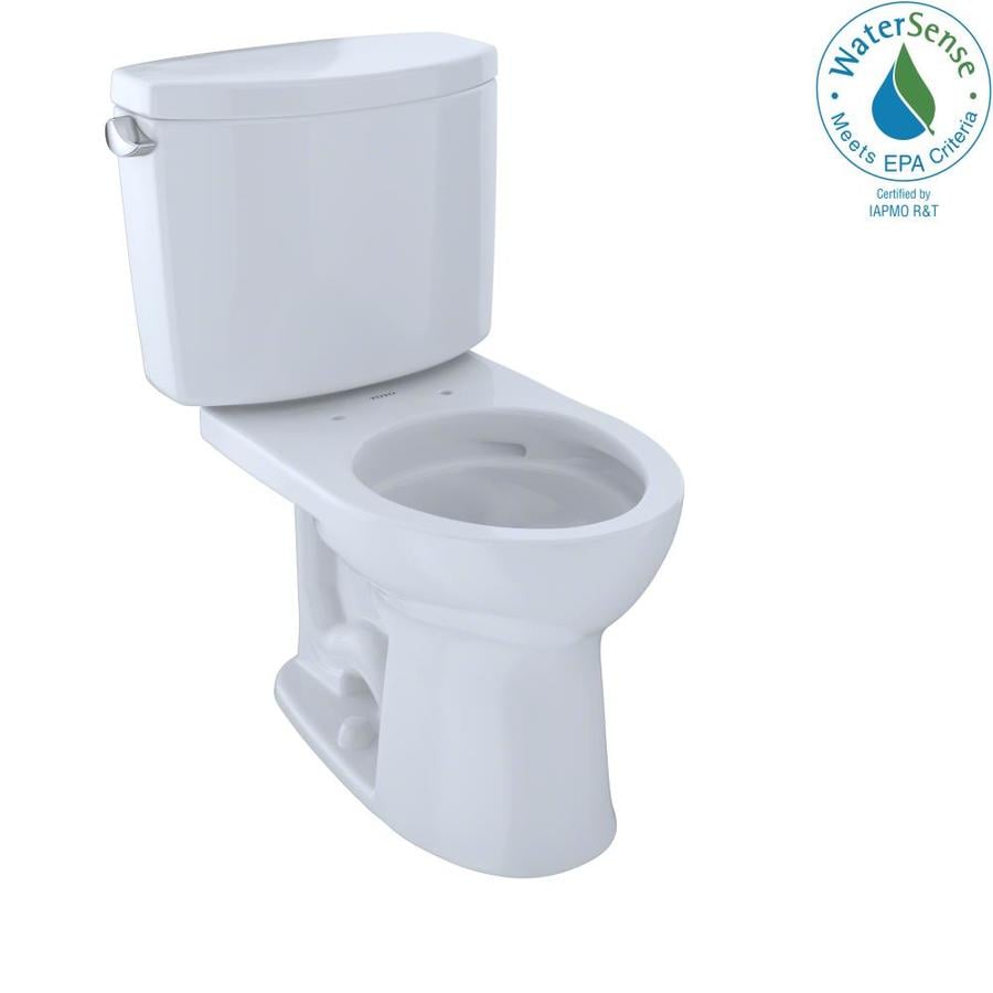 Toto Drake Ii Cotton White Watersense Round Chair Height 2 Piece