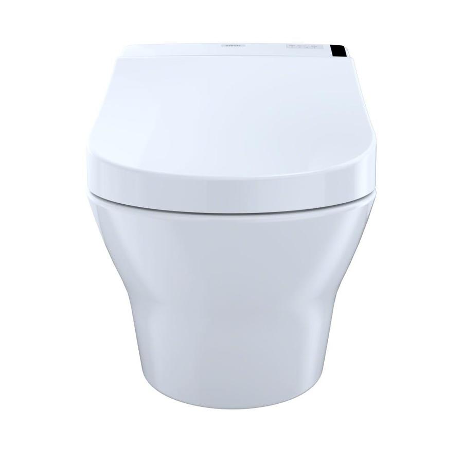 TOTO MH Cotton White WaterSense Dual Flush D-shape Chair Height 2-piece ...