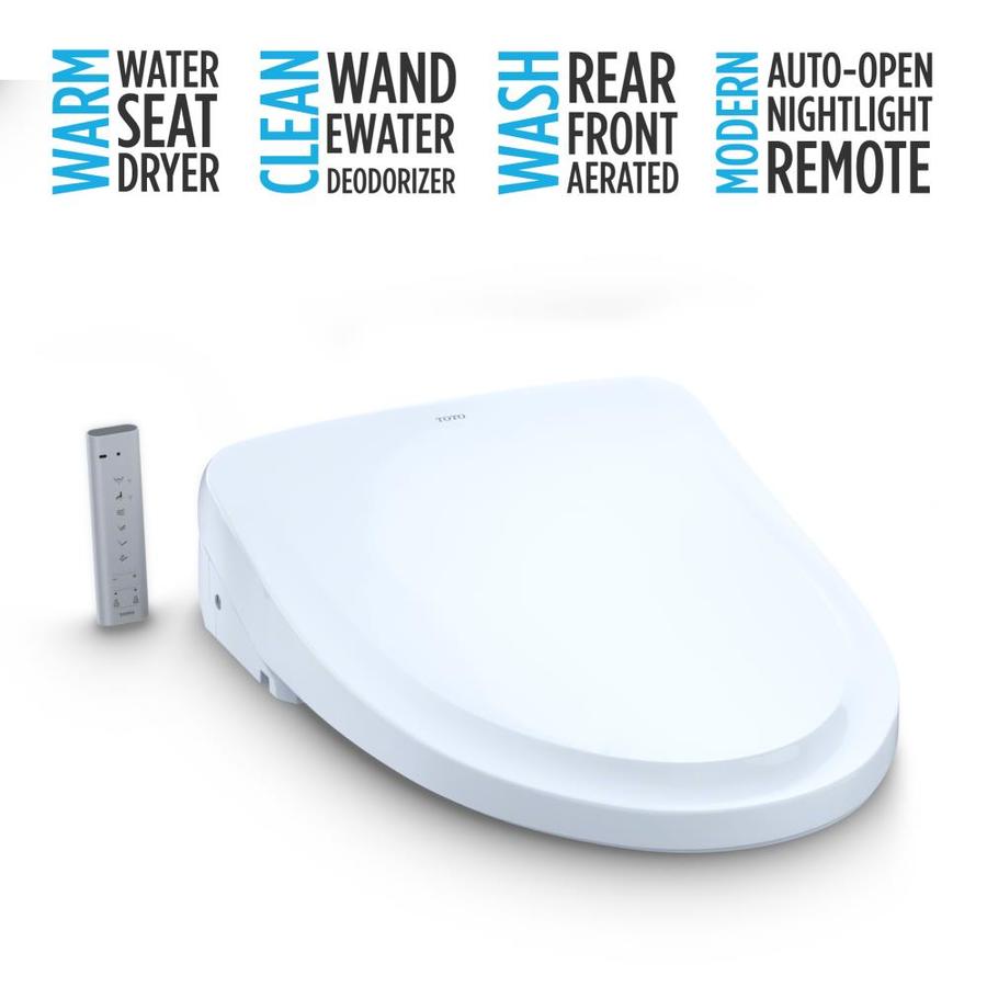 TOTO S550e Classic Washlet Plastic Elongated SlowClose Heated Bidet