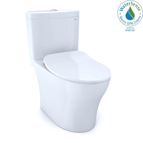 Toto Aquia Cotton White Watersense Dual Flush Elongated Chair Height 2