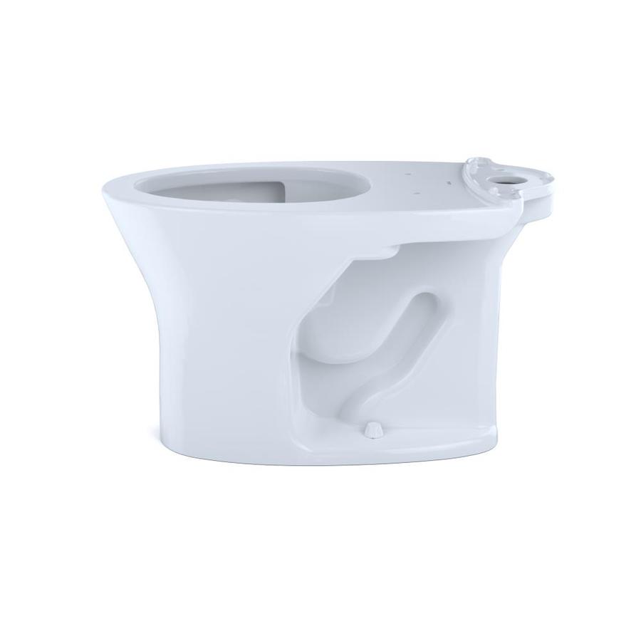 TOTO Drake Cotton White Elongated Chair Height Toilet Bowl in the ...