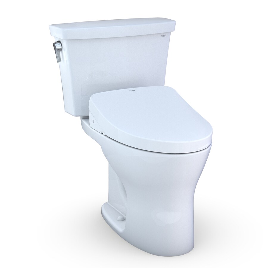 TOTO Drake Cotton White WaterSense Dual Flush Elongated Standard Height