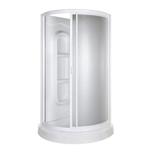 Aqua Glass Round Shower High Gloss White Impact Polystyrene Aqua Glass Round Shower High Gloss