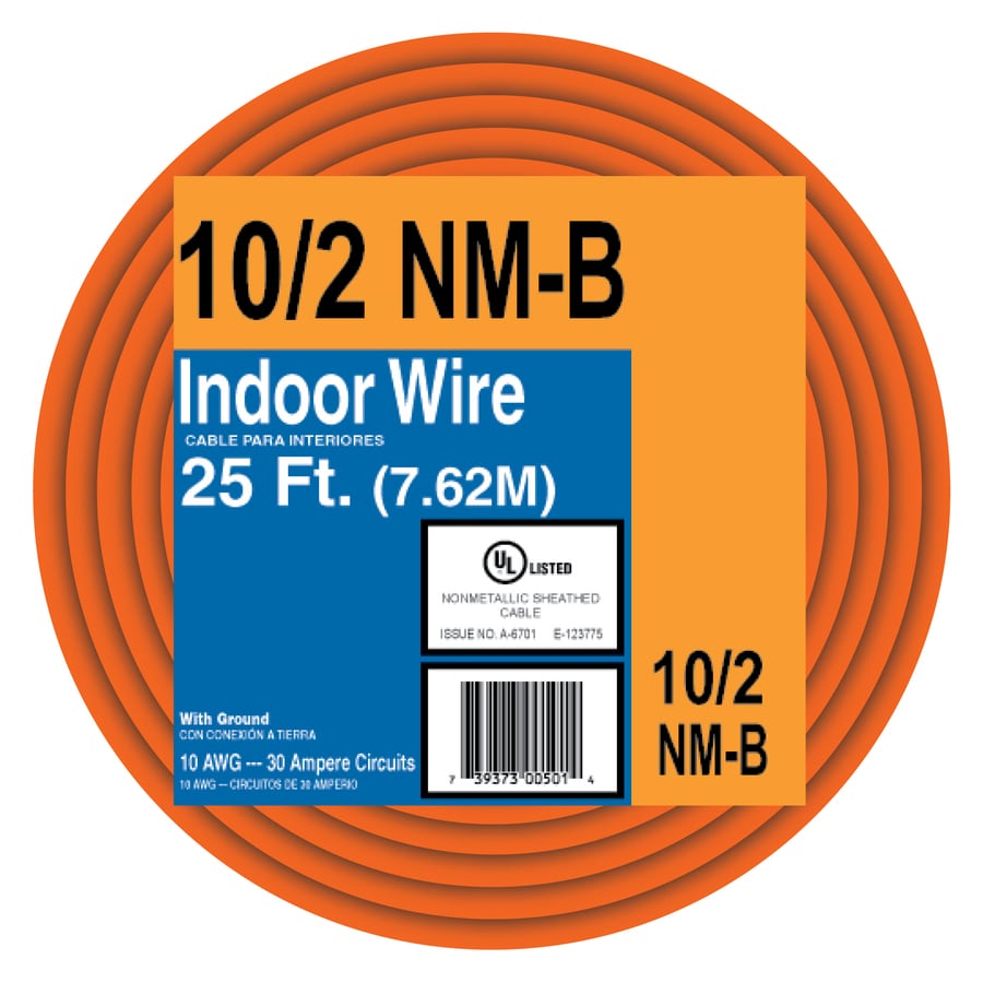 25 ft. 10/3 Solid Romex SIMpull CU NM-B W/G Wire