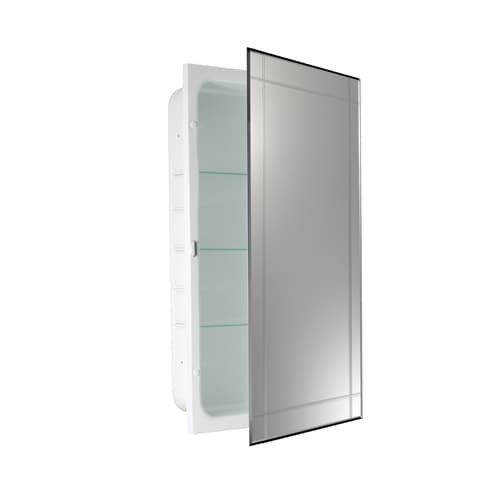 Allen Roth 16 In X 26 In Rectangle Recessed Mirrored Medicine