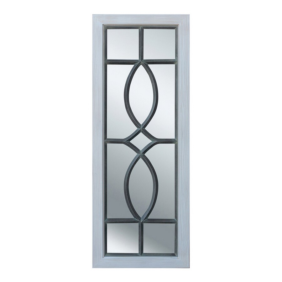 Allen Roth 42 1 2 H X 16 W Window Pane Rectangular Framed Window Pane Rectangular Framed Mirror Product Image 1 Allen Roth 42 2 H X 16