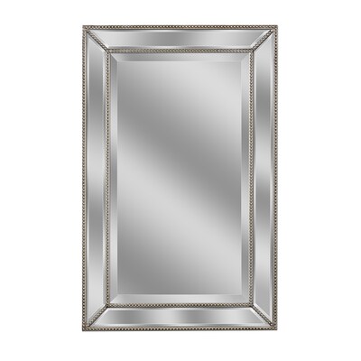 Allen Roth 32 In L X 20 In W Silver Beveled Wall Mirror At Lowes Com