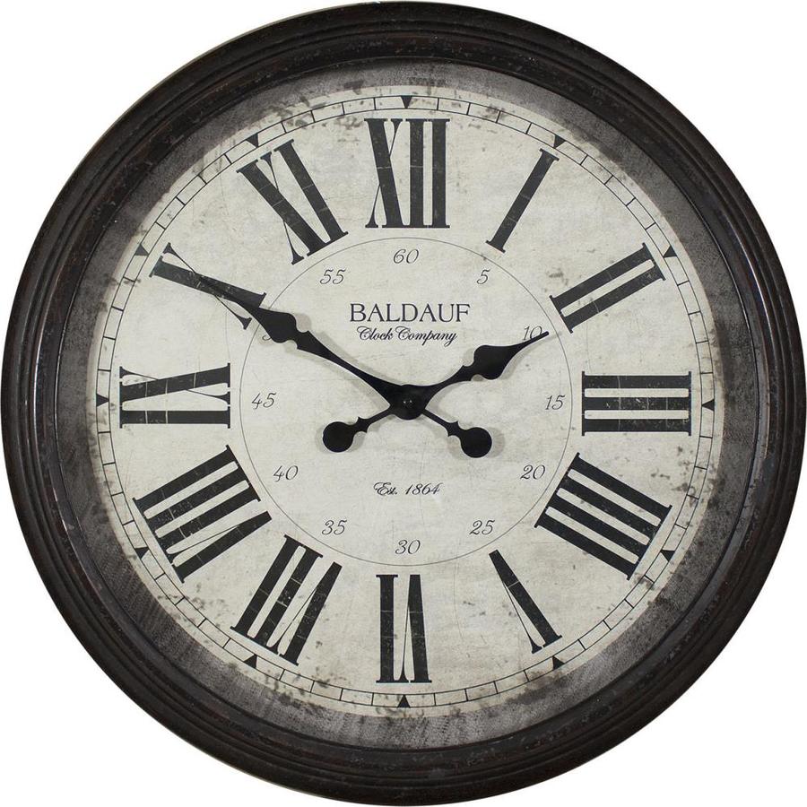 Analog Round Indoor Wall Clock At Lowes Com   740459008935 