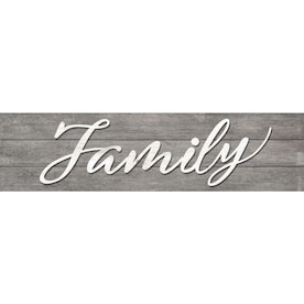 I/O 8-IN x 31-IN Gray Family Plaque