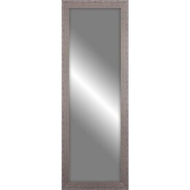 68-in L x 24-in W Grey Woodgrain Framed Floor Mirror