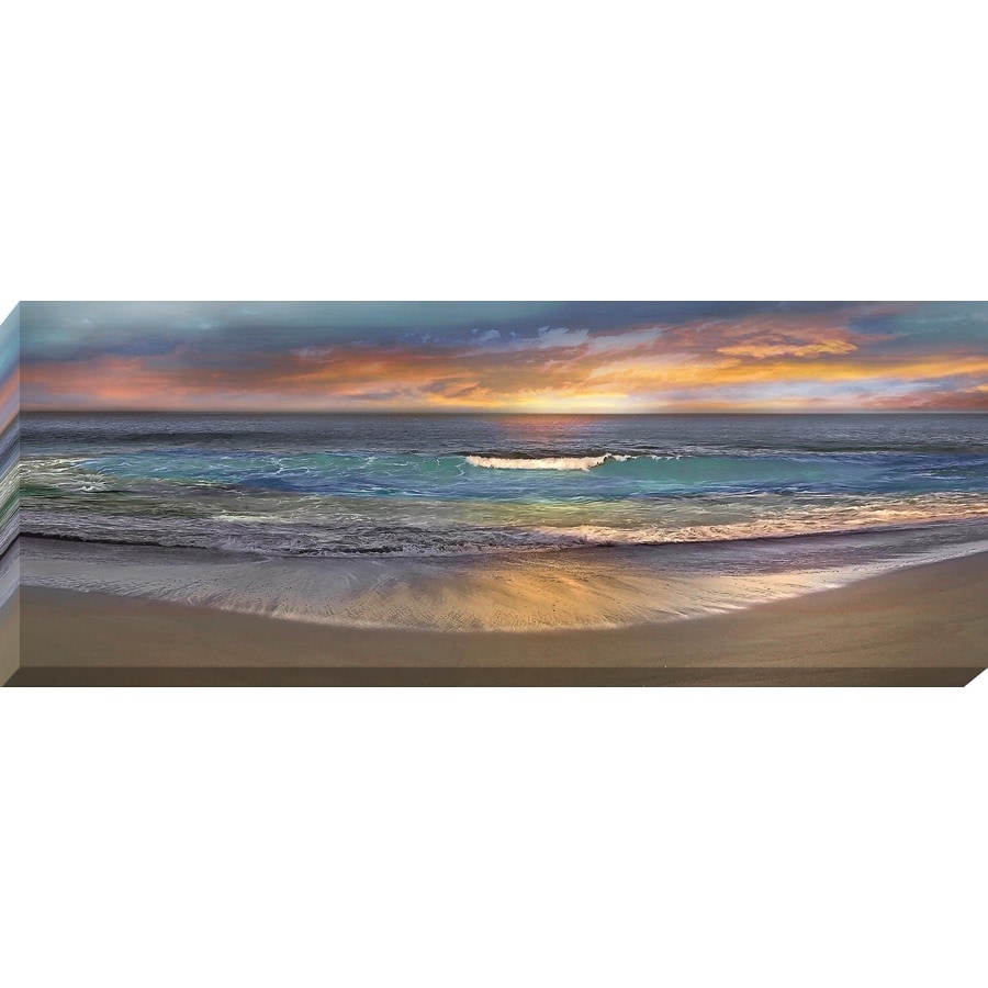 37-in W x 14-in H Frameless Coastal Canvas Print at Lowes.com