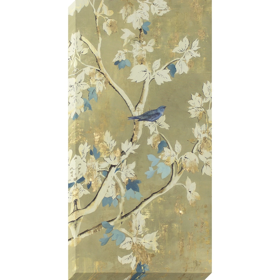 18in W x 36in H Frameless Canvas Floral Print Wall Art at
