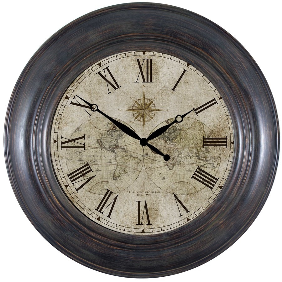 Analog Round Indoor Wall Clock in the Clocks department at Lowes.com