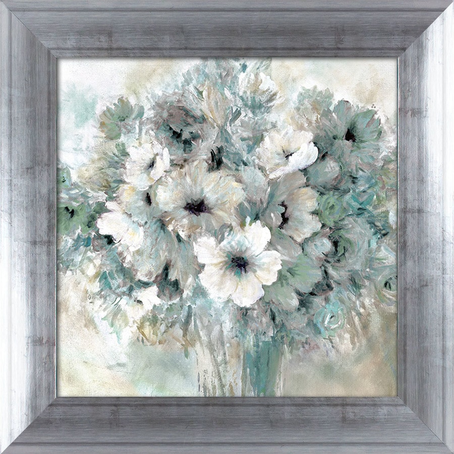 Framed 34-in H x 34-in W Floral Plastic Print in the Wall Art ...