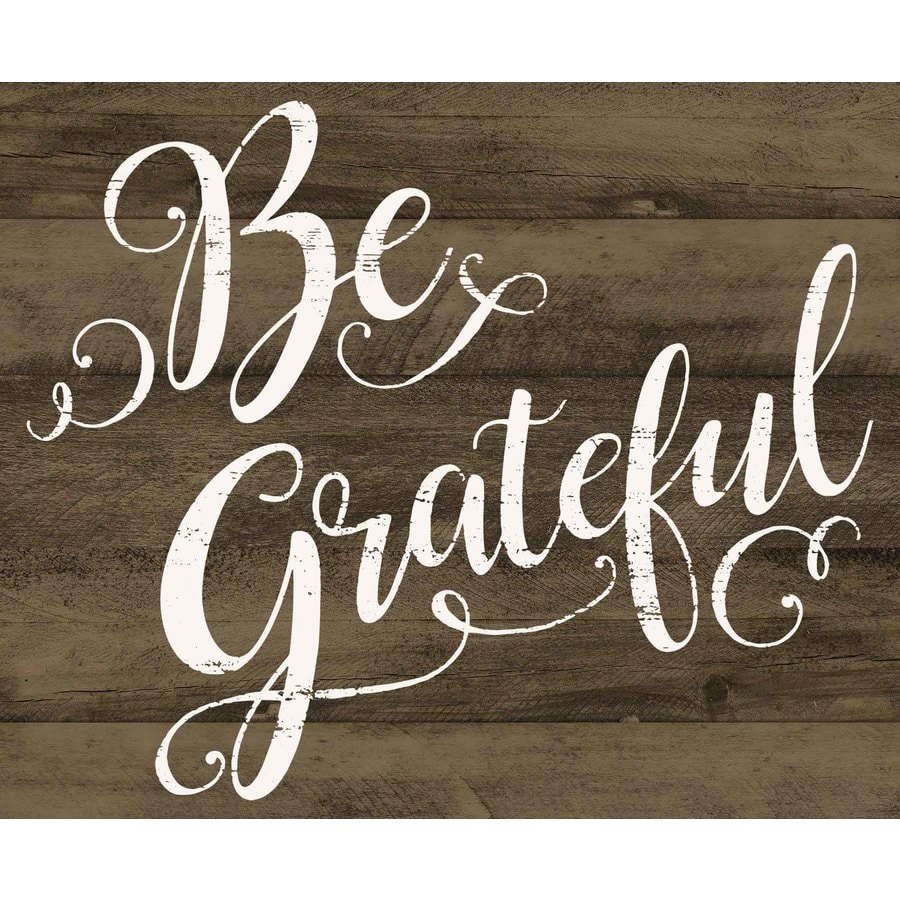 Be Grateful Wood Sign at Lowes.com
