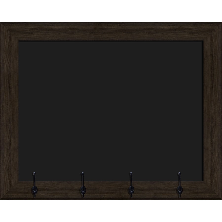 Decorative Dark Brown Frame Chalkboard With Hooks At Lowes Com